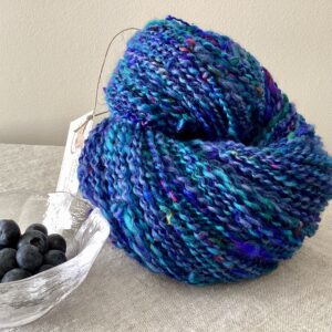 Wild Blueberry Pearl Handspun